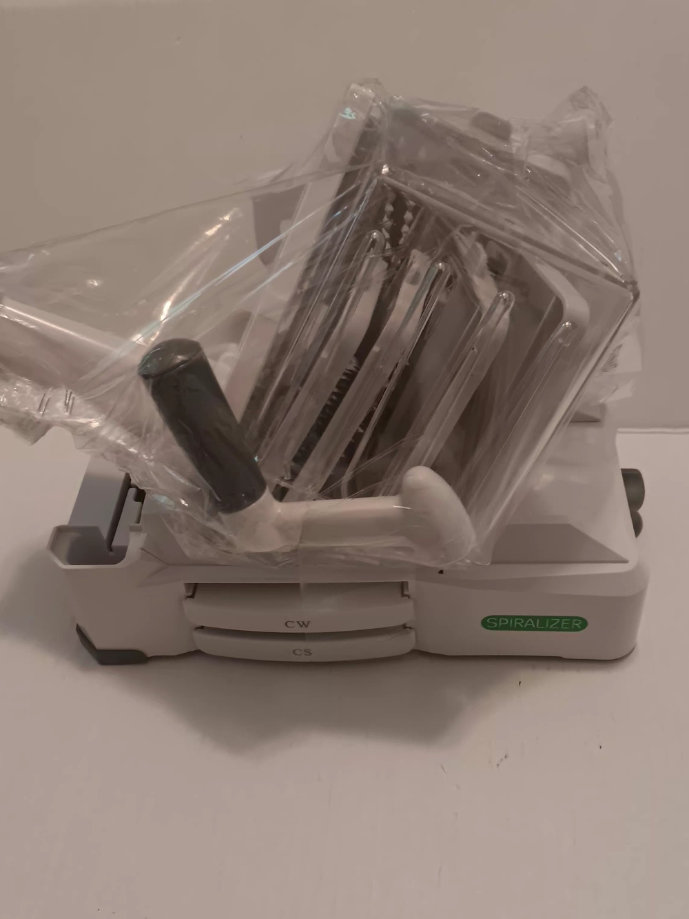 Spiralizer Vegetable Slicer With 7 Slice Blades  Grip Bottom